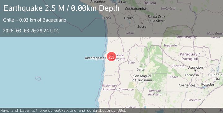 Map of Antofagasta, Chile