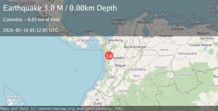 Map of northern Colombia