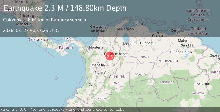 Map of northern Colombia