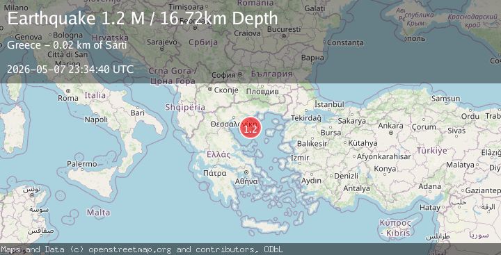Map of Aegean Sea