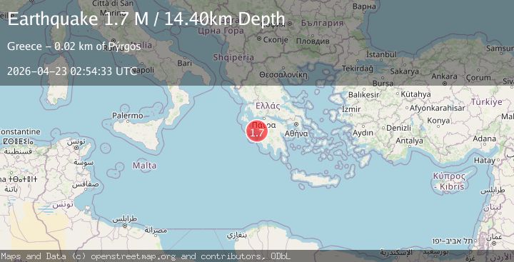 Map of Offshore southern Greece