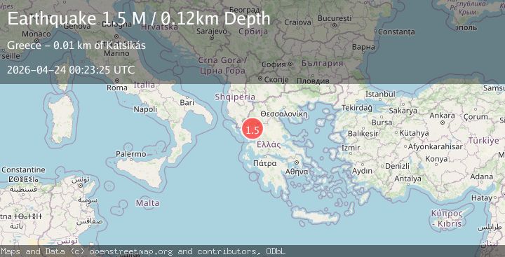 Map of Greece-Albania border region