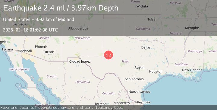 Map of western Texas