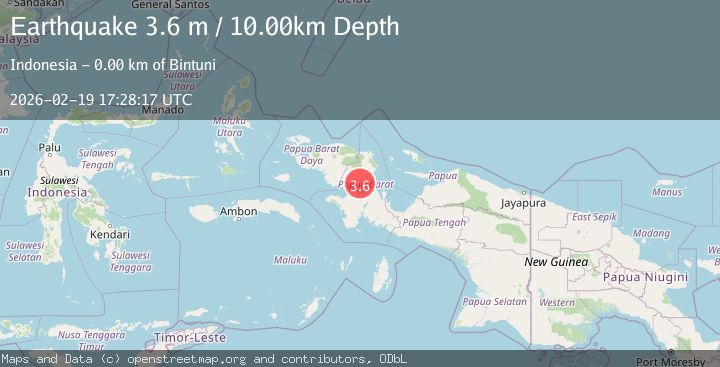 Map of Papua, Indonesia