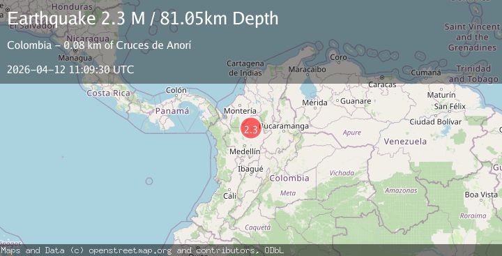 Map of northern Colombia