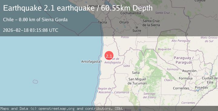 Map of Antofagasta, Chile