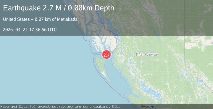 Map of Haida Gwaii Region, Canada
