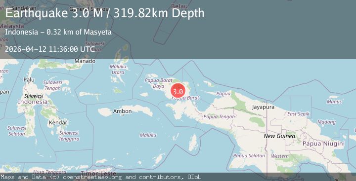 Map of Papua, Indonesia