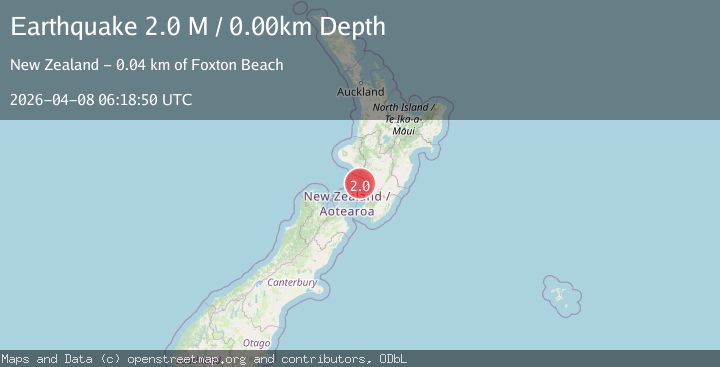 Map of Cook Strait, New Zealand