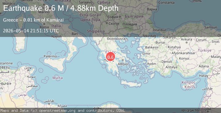 Map of Near the coast of Greece