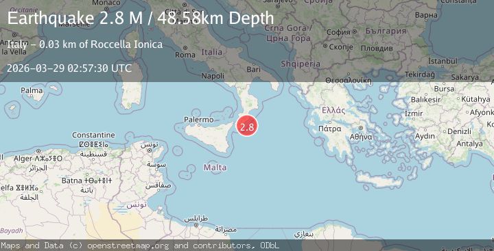 Map of southern Italy