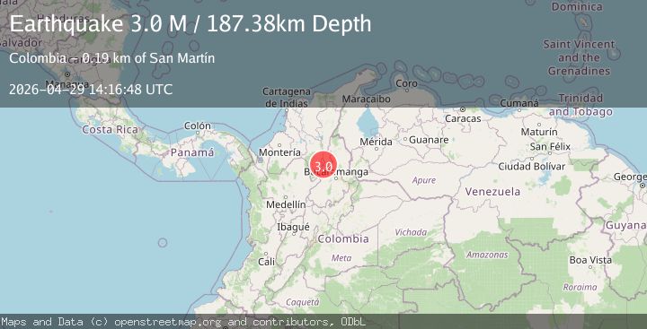 Map of northern Colombia