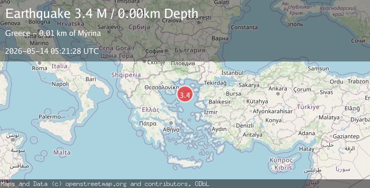 Map of Aegean Sea
