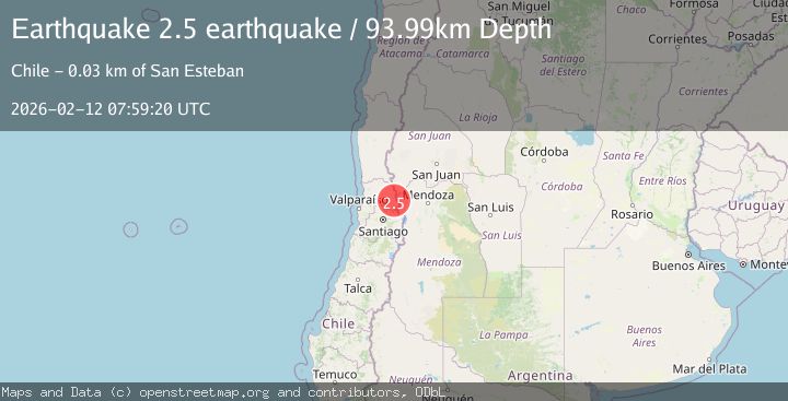 Map of Valparaiso, Chile