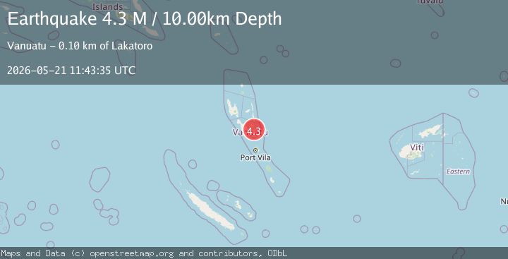 Map of Vanuatu
