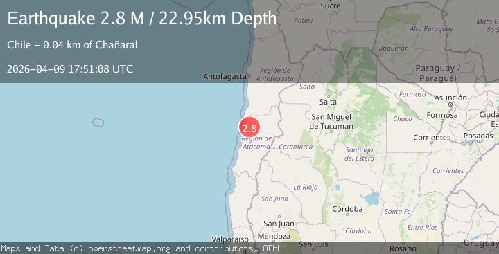 Map of Atacama, Chile