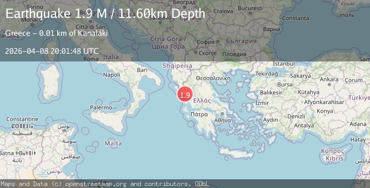 Map of Greece-Albania border region
