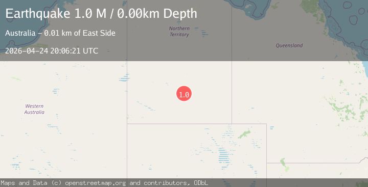 Map of Northern Territory, Australia