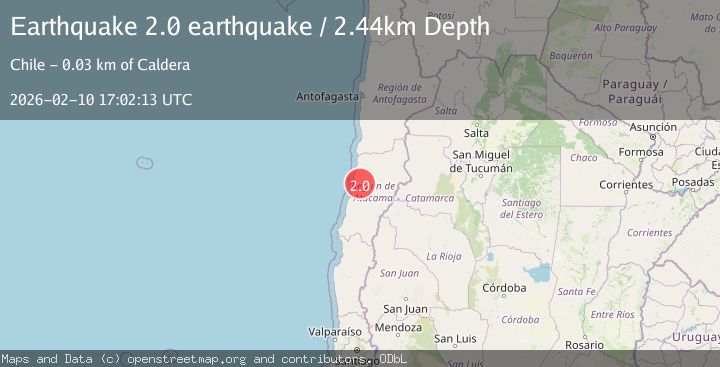 Map of Atacama, Chile