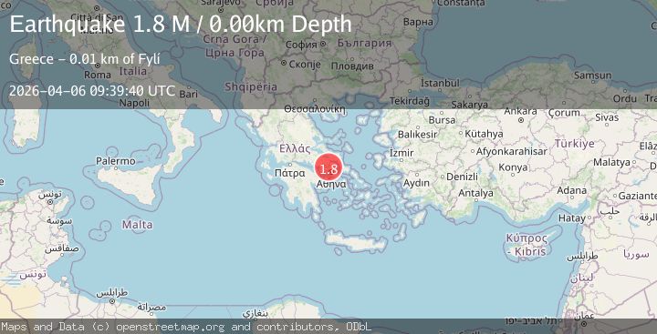 Map of Attica Region, Greece