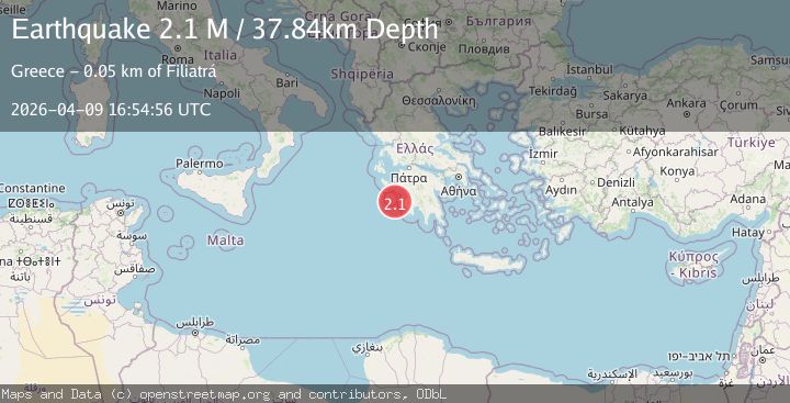 Map of Offshore southern Greece