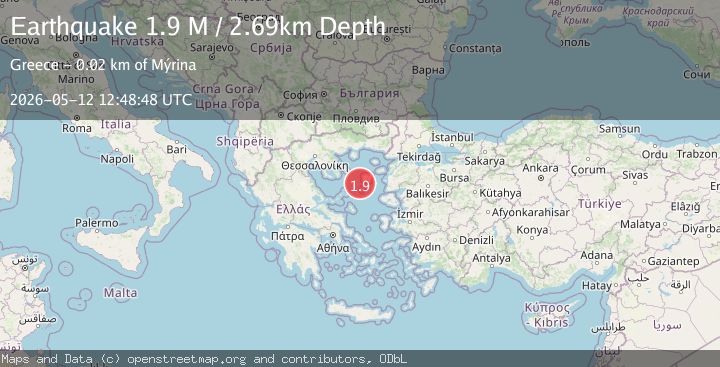 Map of Aegean Sea