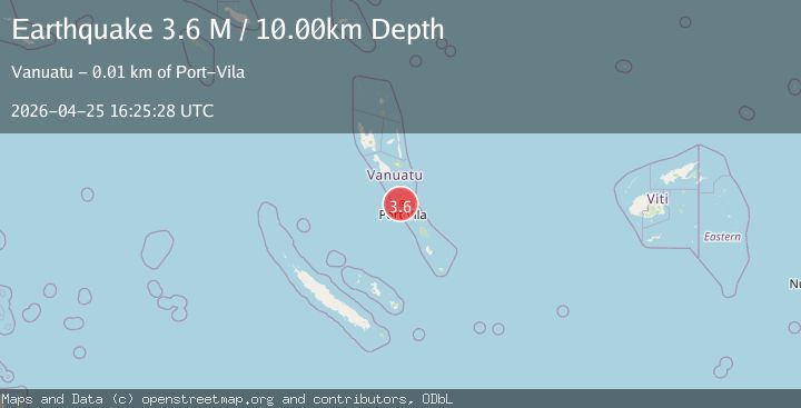 Map of Vanuatu
