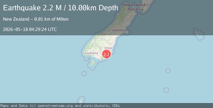 Map of Clutha District, New Zealand