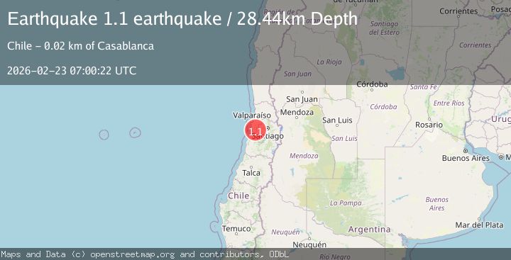Map of Valparaiso, Chile