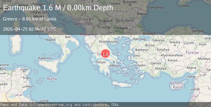 Map of Central Greece