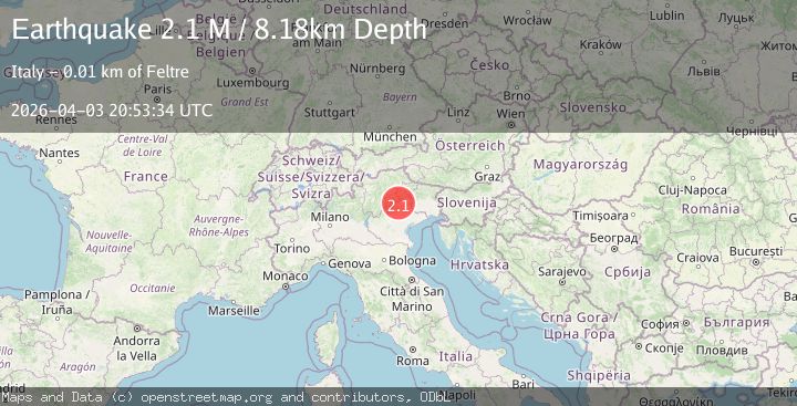 Map of Provincia di Belluno, Italy