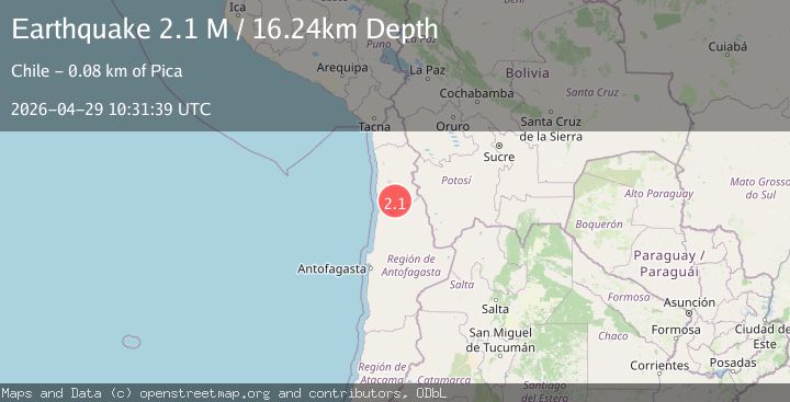 Map of Tarapaca, Chile