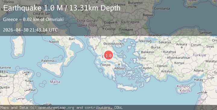 Map of Central Greece