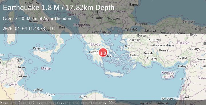 Map of Offshore southern Greece