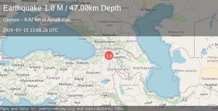 Map of Georgia (Sak'art'velo)