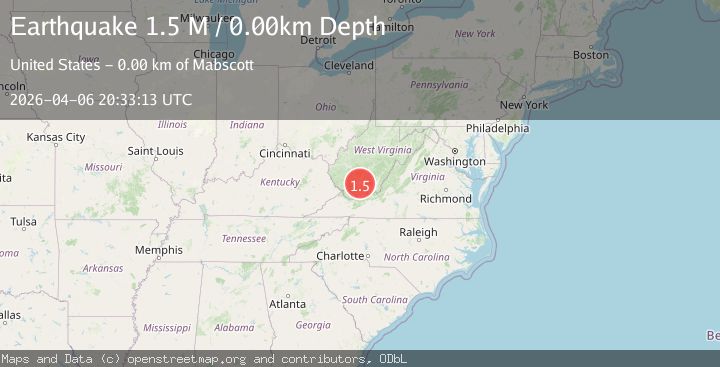 Map of West Virginia