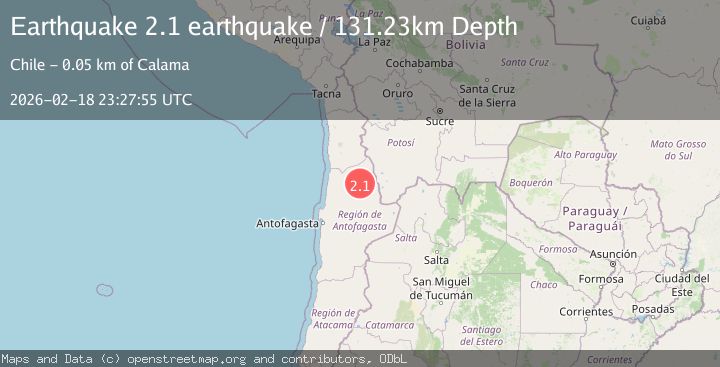Map of Antofagasta, Chile