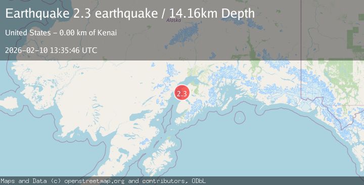 Map of Kenai Peninsula, Alaska