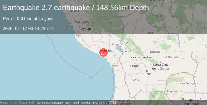 Map of southern Peru