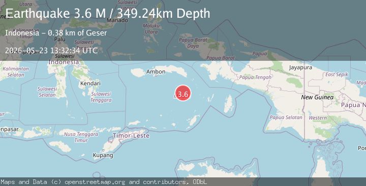 Map of Banda Sea