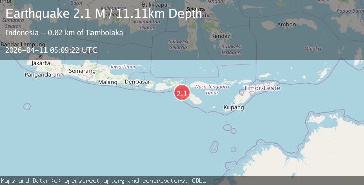 Map of Sumba region, Indonesia
