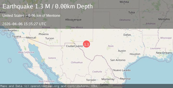 Map of western Texas