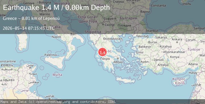 Map of West Greece