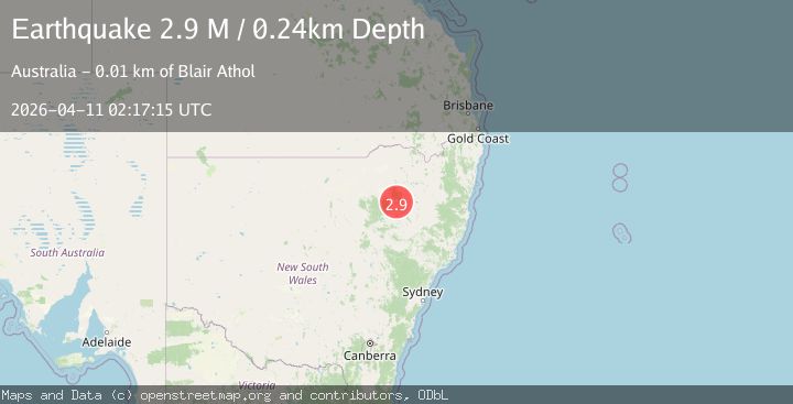 Map of New South Wales, Australia