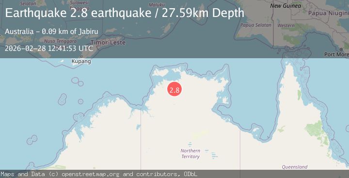 Map of Northern Territory, Australia