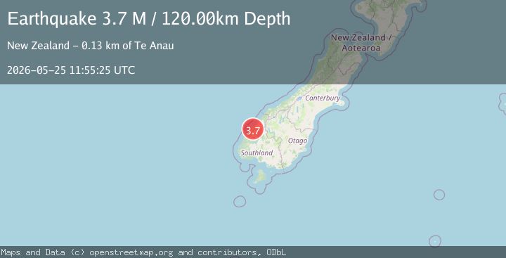 Map of Southland District, New Zealand