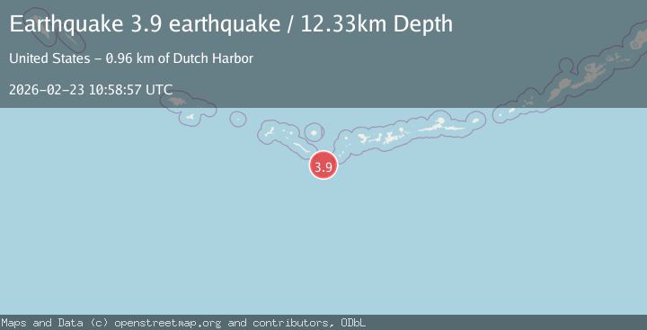 Map of Andreanof Islands, Aleutian Islands, Alaska