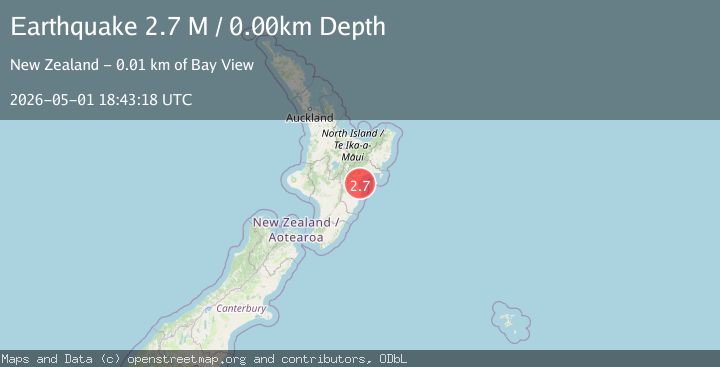 Map of North Island of New Zealand