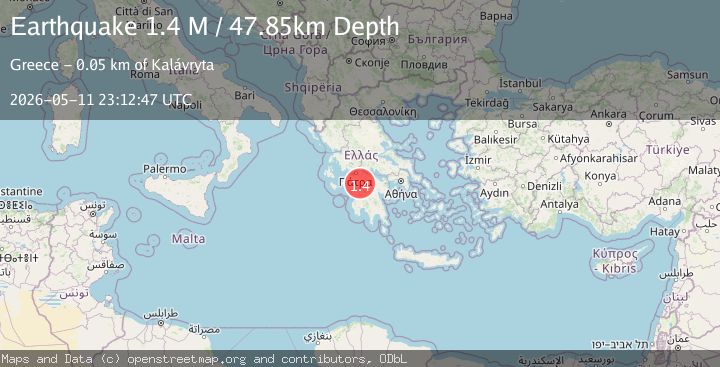 Map of West Greece