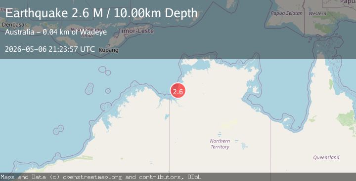 Map of Northern Territory, Australia